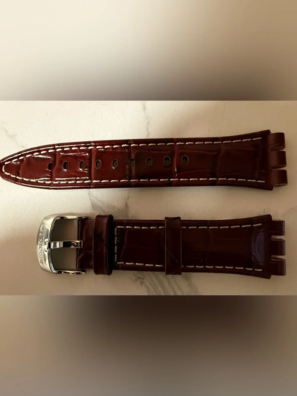 Swatch genuine leather